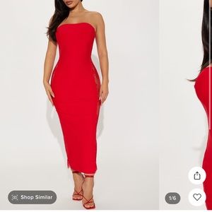 Bandage dress with tags